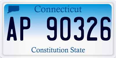 CT license plate AP90326