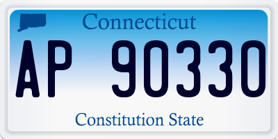 CT license plate AP90330