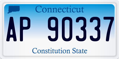 CT license plate AP90337