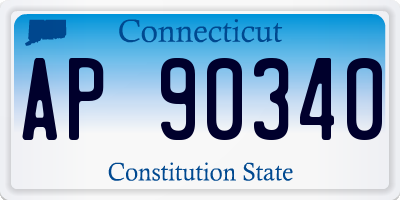 CT license plate AP90340