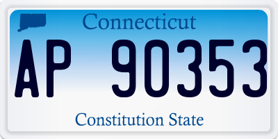 CT license plate AP90353