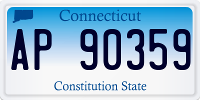 CT license plate AP90359