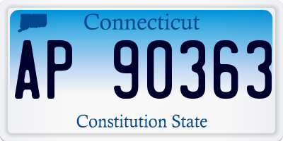 CT license plate AP90363