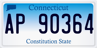 CT license plate AP90364