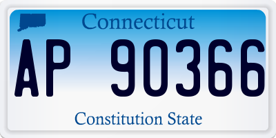 CT license plate AP90366