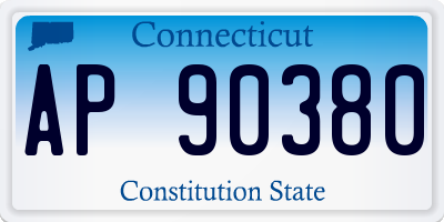 CT license plate AP90380