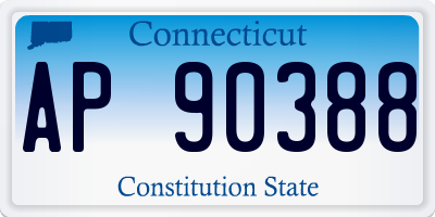CT license plate AP90388