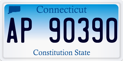 CT license plate AP90390