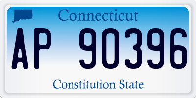 CT license plate AP90396