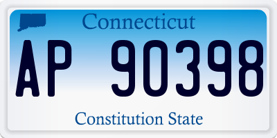 CT license plate AP90398