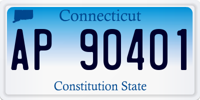 CT license plate AP90401