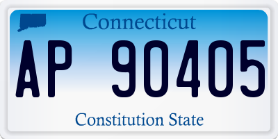 CT license plate AP90405