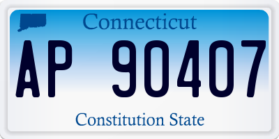CT license plate AP90407