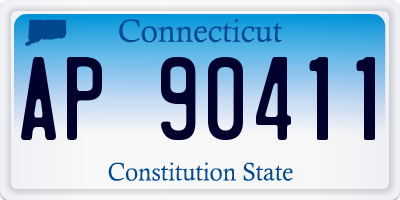 CT license plate AP90411