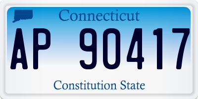CT license plate AP90417