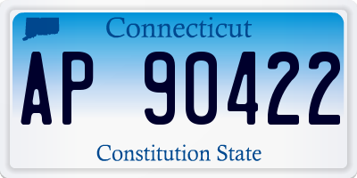 CT license plate AP90422