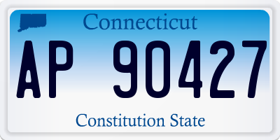 CT license plate AP90427