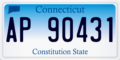 CT license plate AP90431