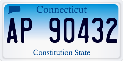 CT license plate AP90432