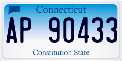 CT license plate AP90433