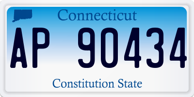 CT license plate AP90434