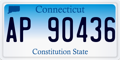 CT license plate AP90436