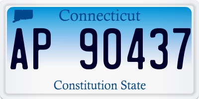 CT license plate AP90437