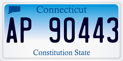 CT license plate AP90443