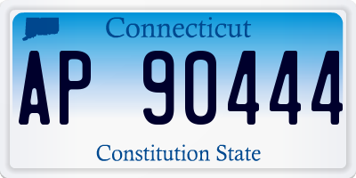 CT license plate AP90444