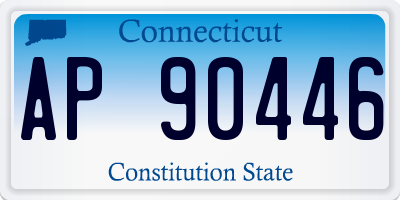 CT license plate AP90446