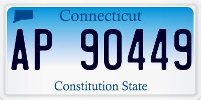 CT license plate AP90449