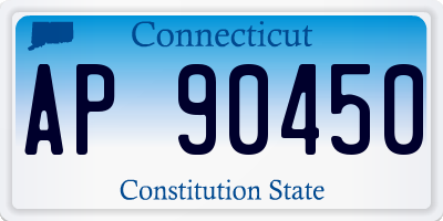CT license plate AP90450