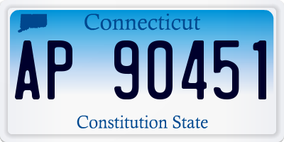 CT license plate AP90451