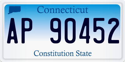CT license plate AP90452