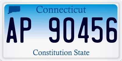 CT license plate AP90456