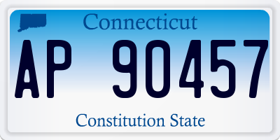 CT license plate AP90457