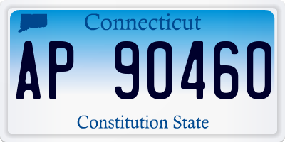 CT license plate AP90460