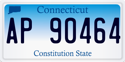 CT license plate AP90464