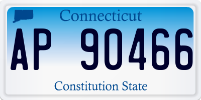 CT license plate AP90466