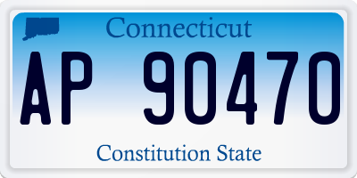 CT license plate AP90470