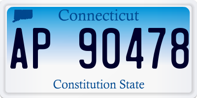 CT license plate AP90478