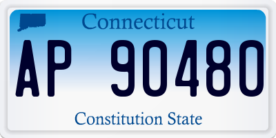 CT license plate AP90480