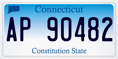 CT license plate AP90482