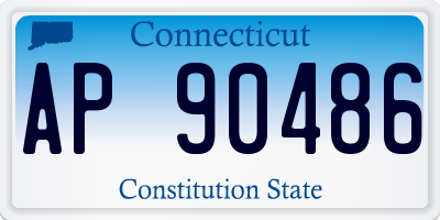 CT license plate AP90486