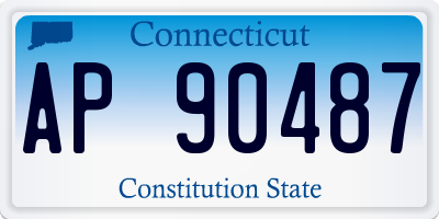 CT license plate AP90487