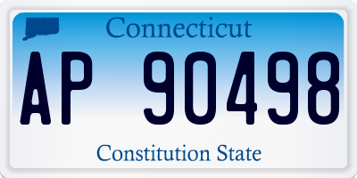 CT license plate AP90498