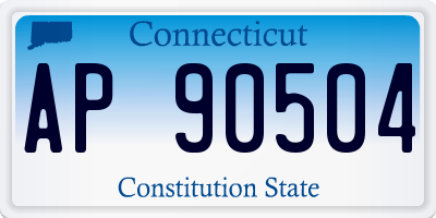 CT license plate AP90504