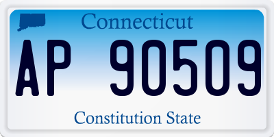 CT license plate AP90509