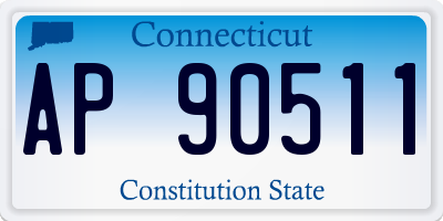 CT license plate AP90511