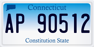 CT license plate AP90512